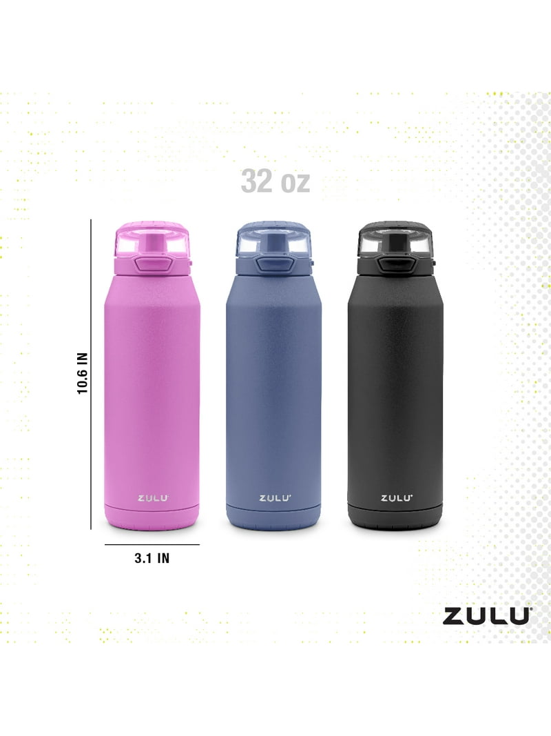 ガドル ZULU Swift 32oz Stainless Steel Water Bottle, Black, Locking Lid