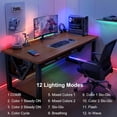 thumbnail image 5 of Battery Powered Led Strip Lights with Remote Warm White, 8 Modes, Dimmable, Timer, Self-Adhesive, Cuttable, Waterproof, 9.8FT 90Led Strip Lights for TV Kitchen Cupboard Bedroom Decor, 5 of 7