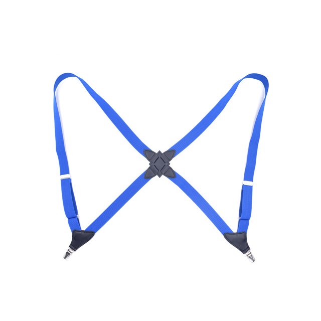 fastboy Polyester Men Women Brace Fashionable Replacement Portable Stylish Adjustable Elastic Back Braces with 2 Clips Blue