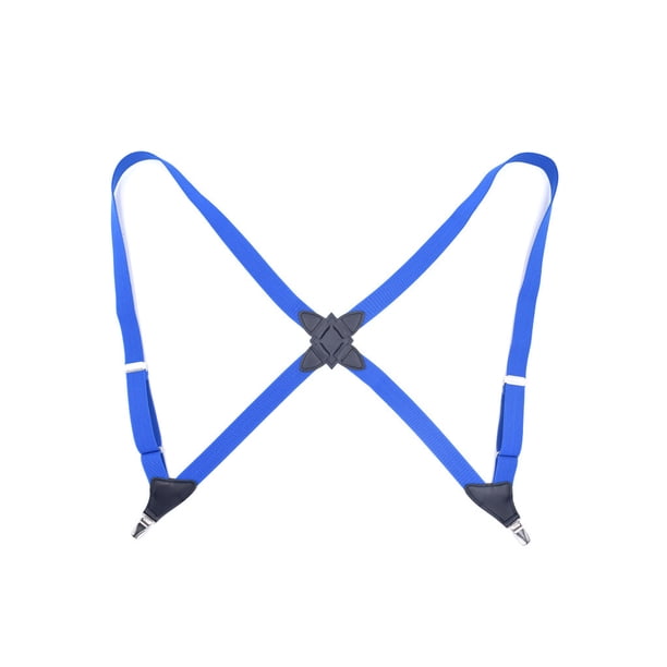 Qarigey Tirantes de poliéster para hombres y mujeres, de moda, coreanos, fáciles de combinar, universales, para adultos, tirantes traseros de Accesorios de disfraces Azul