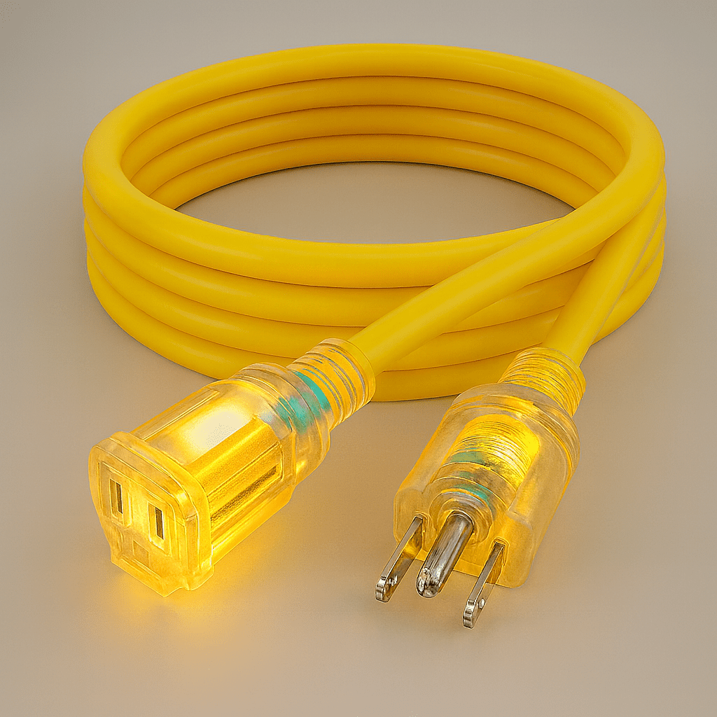 50ft 12 Gauge-3 Conductor Outdoor Extension Cord with Indicator Light U.L.