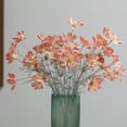 thumbnail image 3 of Trayknick Artificial Flower Waterproof Realistic Silk Fabric Daisies Artificial Flower for Home Decor Wine Red, 3 of 13