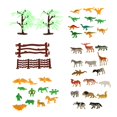 thumbnail image 2 of Kit de modelo de animales Granja de animales salvajes de plástico 68 piezas Fanmusic Kit de modelo de animales, 2 of 7