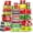 Multiple-color-of-50Pcs, variant on WH50 Pcs Large Food Storage Containers with Lids Airtight-85 OZ to small Containers-Total 526OZ Stackable Kitchen Set -BPA Free Leak proof containers- Freezer Microwave safe (Multiple-color-of-50Pcs)
