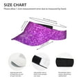thumbnail image 4 of Disketp Pink Purple Glitter Sun Visors for Women Men Unisex Tennis Golf Visor Hat Adjustable Summer Hats Sport Outdoor Visor Hat UV Protection Cap, 4 of 8