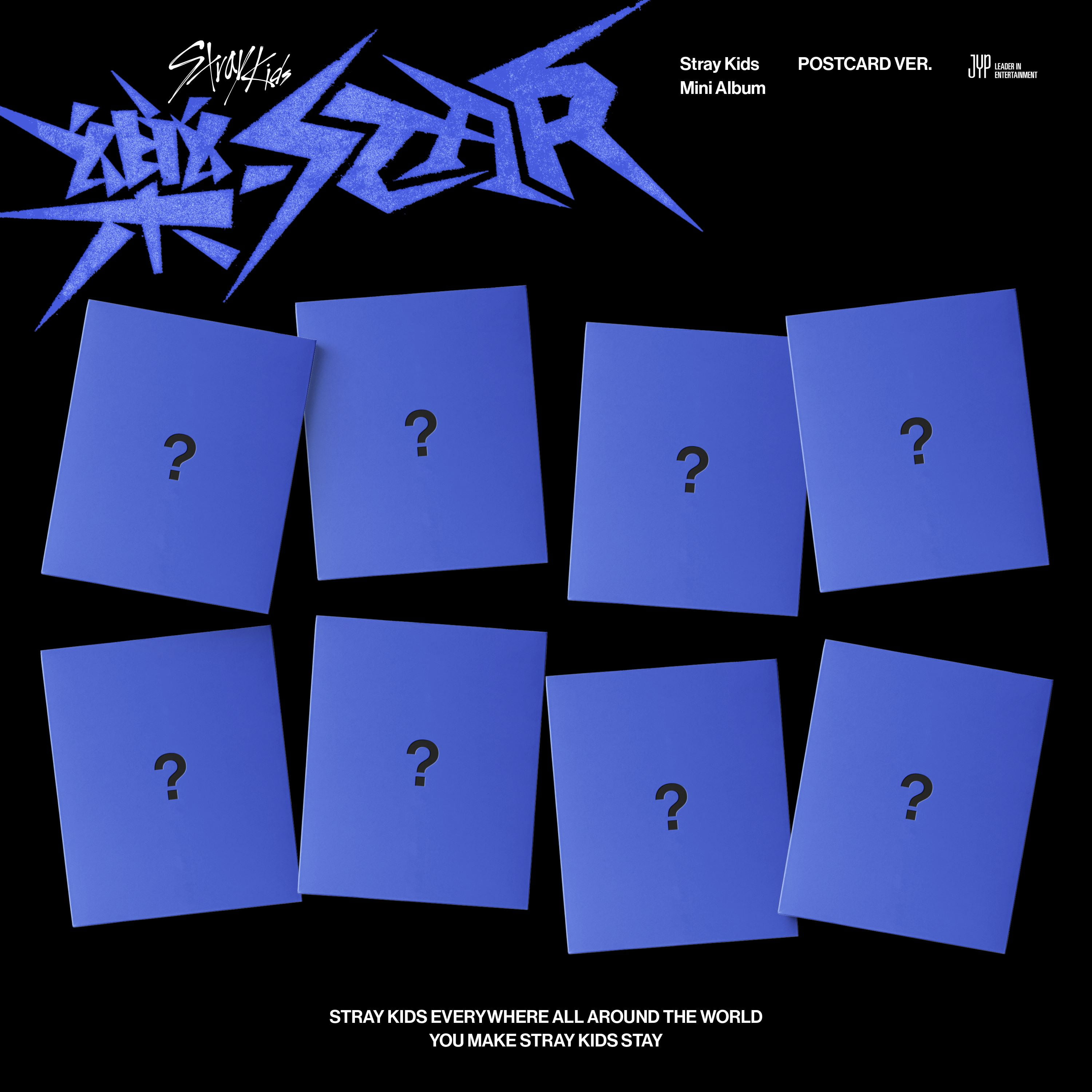 STRAY KIDS Album [ROCK-STAR] Random Ver CD+P.Book+2p P.Card+Mini Poster(On  Pack)