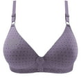 thumbnail image 2 of Njagoc3 Womens Wireless Polka Dot Push Up Bra Breathable Comfort Everyday T Shirt Bra, 2 of 5