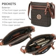thumbnail image 5 of M MARCO Crossbody Purses for Women Multi Pockets Large Crossbody Bags Signature Crossover Shoulder Hobo Bags Monogram, 5 of 7