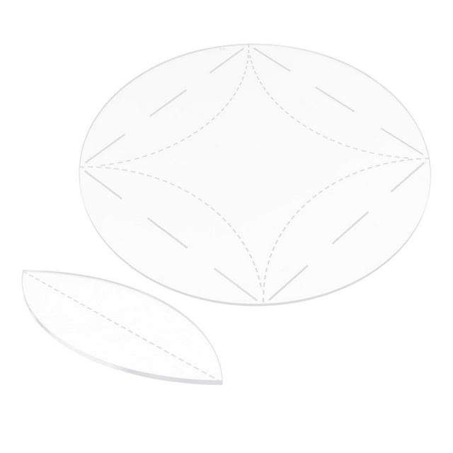 Rongfmy Clear Quilt Circle Template Round Acrylic Mosaic Tool Reusable Quilting Template 12inch