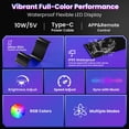 thumbnail image 3 of VOLIVO LED Eyes for Car Windshield,Programmable LED Sign,14.7 Inch APP Control Scrolling Display,Custom Text Pattern Animation Flexible Display for Store, Bar, Taxi, Party Advertising, 3 of 7