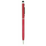 Stylus Pen [1 Pcs], 2-in-1 Touch Screen Pen (Stylus + Ballpoint Pen) For Smartphones Tablets [Red]