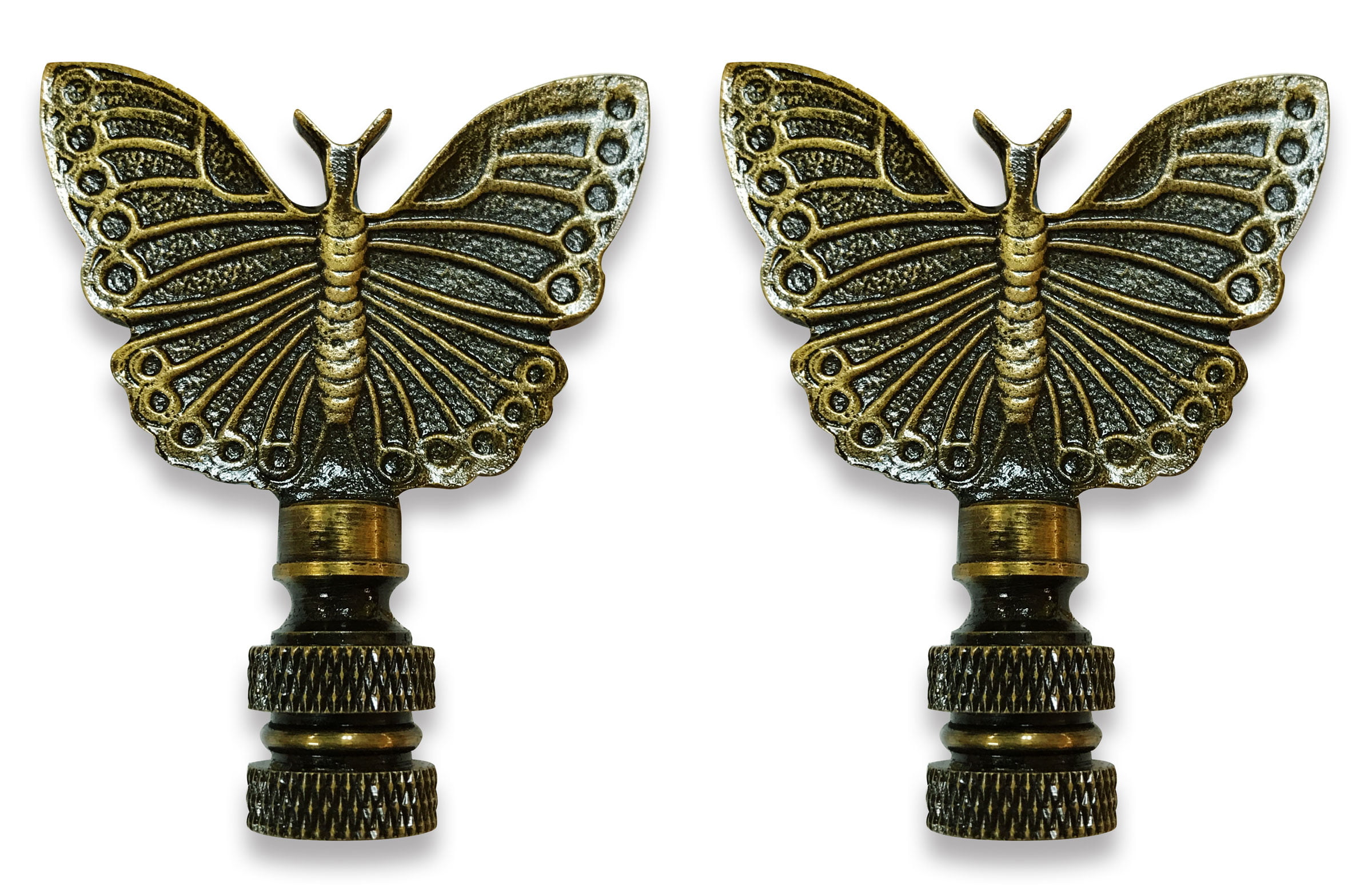 NEW BRASS  BUTTERFLY  ELECTRIC  LIGHTING  LAMP  SHADE  FINIAL 