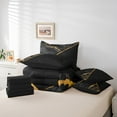 thumbnail image 4 of YST Black Watercolor Abstract Marble Comforter Set, 7-Piece, Queen, 4 of 4