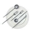 Efavormart 50 Pack | Silver Heavy Duty Plastic Utensil Set, Premium ...