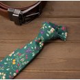 thumbnail image 2 of Spring Notion Men's Floral Print Cotton Skinny Tie, 2 of 3