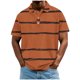 thumbnail image 2 of Blusa y camisa de manga corta con cuello vuelto para hombre, informal, de moda, de color liso, con botones, solapa y hebilla de gancho, camiseta de manga corta de poliéster para hombre., 2 of 5