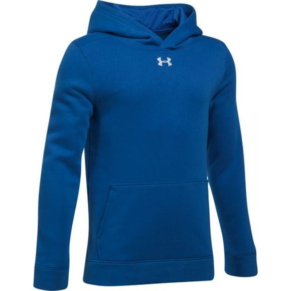 Under Armour Youth Hustle Fleece Hoody Royal | White Youth Medium