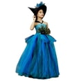thumbnail image 5 of ZHUASHUM Toddler Girls Dress Summer Fashion Dress Princess Dress Casual Dress Tutu Mesh Dress Outwear With Hat 2Pcs Sets Blue,4-5 Years, 5 of 8