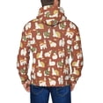 thumbnail image 5 of Zip Up Hoodies for Men - Autumnal Cute Alpaca Brown Long Sleeve Comfrt Men'S Fashion Hoodies & Sweatshirts, Jackets for Men Hoodies Pullover Clothing Clothes with Pouch, 5 of 5