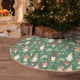 thumbnail image 6 of Daiia Mushrooms Gnome Drawing Merry Christmas Tree Skirt , Xmas Large Lace-up Tree Skirt, Santa Snowflakes Rustic Home Decorations New Year Party Farmhouse Decor-48", 6 of 7