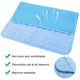 thumbnail image 4 of Estera de enfriamiento automático para perros, almohadillas de enfriamiento lavables para mascotas, manta para dormir, estera para perrera, estera para dormir de seda de hielo, cama transpirable para, 4 of 5