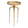 thumbnail image 4 of Como Accent Table Set (2-Piece) Antique Gold End Table, Modern Style, Plated Aluminum round shape tabletop, Aluminum, Indoor Living, 4 of 5