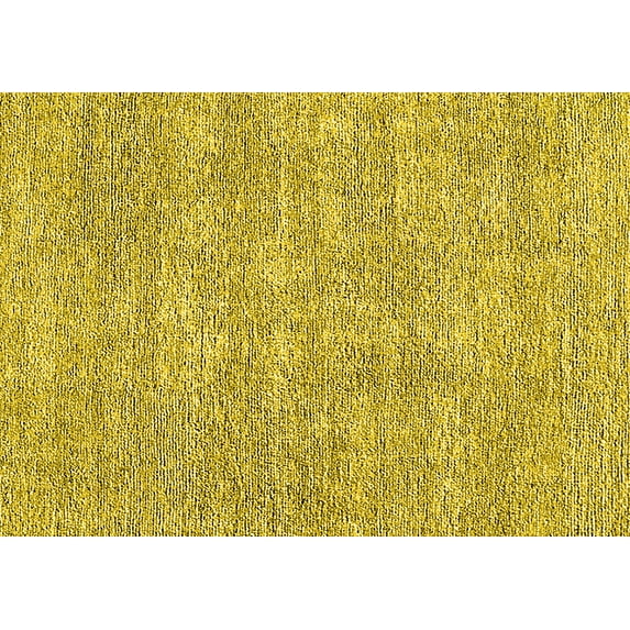 Ahgly Company Machine Washable Indoor Rectangle Oriental Yellow Industrial Area Rugs, 8' x 10'