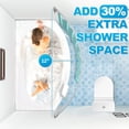 thumbnail image 2 of Adjustable Arched Curved Shower Curtain Rod Rustproof Expandable Aluminum Metal Shower Rod 38-72 Inches Telescoping Design Exquisite Customizable for Bathroom,Need To Drill Screw,Chrome, 2 of 14