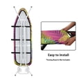 thumbnail image 4 of HELLHERO 15x54 Inch Ironing Board Cover Hook and Loop Soft Fabric Laundry Room, Tropical Leaf Pattern, 4 of 5
