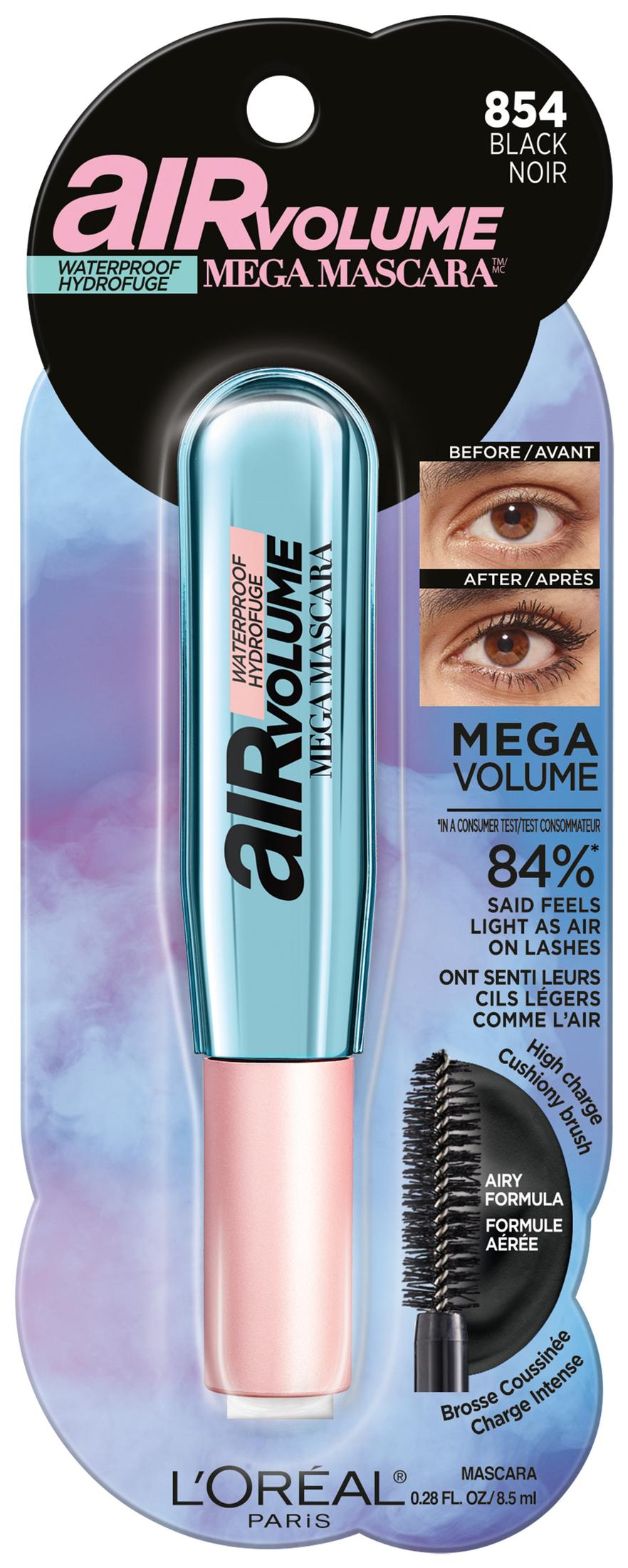 L'Oreal Paris Air Volume Lightweight Mascara, Black, 0.3 oz photo 2