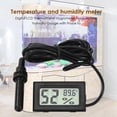 thumbnail image 1 of Peggybuy Digital LCD Thermometer Hygrometer Probe Temperature Humidity Gauge (Black), 1 of 7