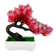 thumbnail image 2 of Gwong Decoración hogareña 1 Set Fake Plant Vivid Antid Fade Plastic Anti-deform Pine Tree Artificial Bonsai para el hogar Gwong 21068066, 2 of 6