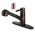 thumbnail image 1 of Kingston Brass GSC885DKLSP Single-Handle Pull-Out Kitchen Faucet, Oil Rubbed Bronze, 1 of 1