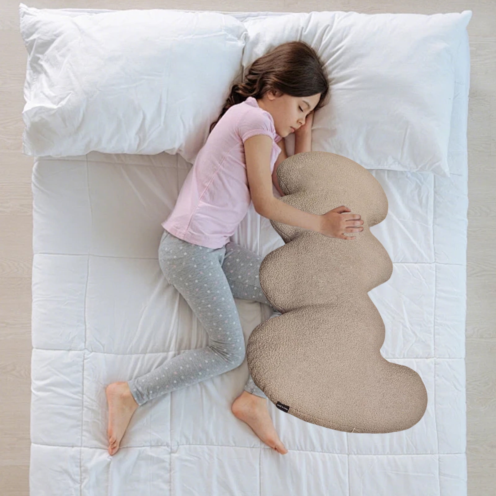 HWRETIE Pregnancy Body Pillow Maternity Support Pillow for Sleeping Back Legs Abdomen Hips Comfortable 39-Inch Full Body Pillow for Women