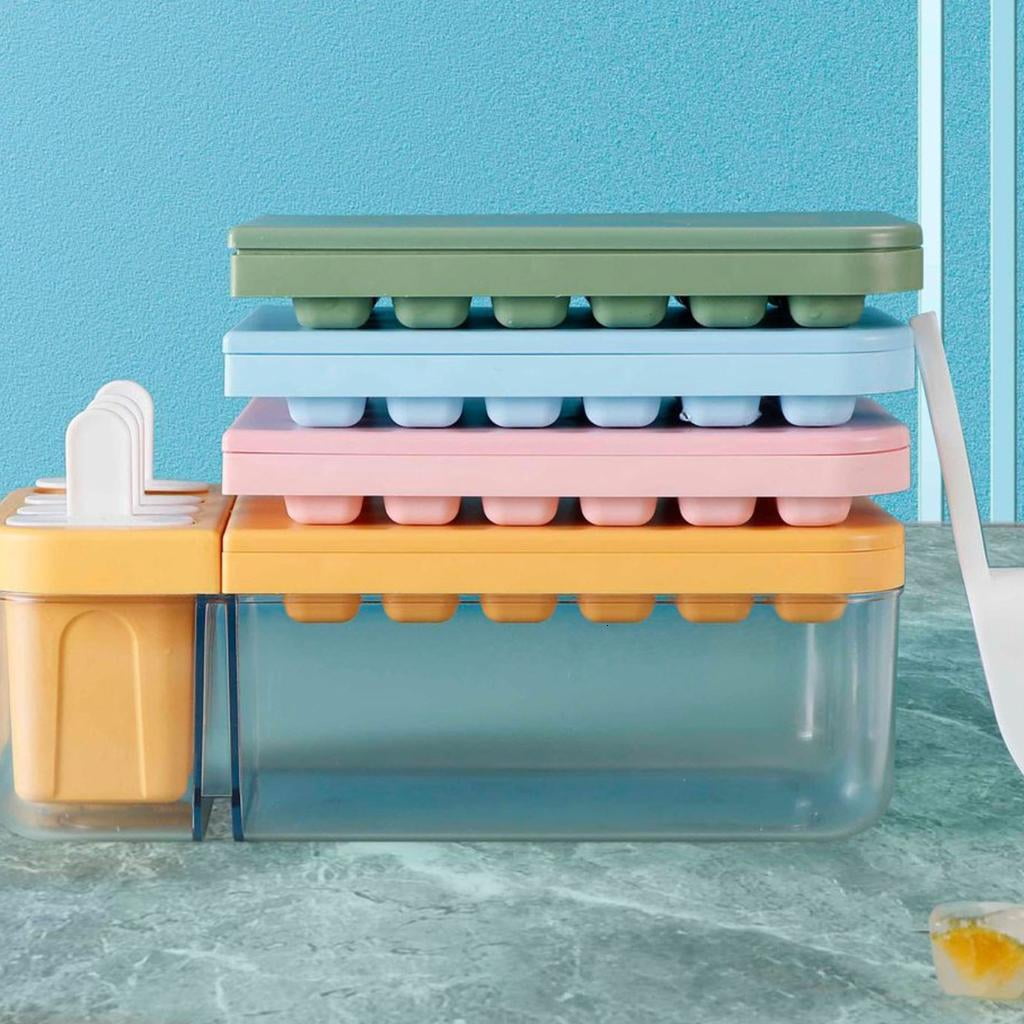 HannLk Ice Cube Tray Ice Balls Maker Freezer Ice Cream Mold 2in1 Ice Maker Container