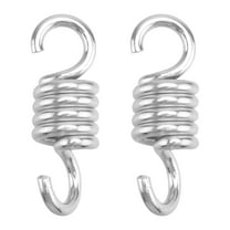Homoyoyo 2Pcs Heavy Duty Hammock Spring Silver Steel for Secure Hanging Use