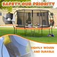 thumbnail image 4 of JELENS Trampoline 8FT 10FT 12FT 14FT 16FT, Recreational Trampolines with Enclosure Net and Ladder, Outdoor Anti-Rust Trampolines for Kids and Adults, 4 of 7