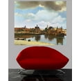 thumbnail image 2 of Wallhogs Vermeer View of Delft (1660) Poster Wall Mural, 2 of 2