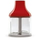 thumbnail image 3 of SMEG Batidora de inmersión de mano con vaso de precipitados, tazón para cortar con tapa, batidor de alambre, 5 controles de velocidad, hecha con cuchillas de acero inoxidable y diseño ergonómico (rojo, 3 of 5