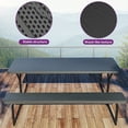 thumbnail image 5 of Dextrus Weatherproof Metal Picnic Table, Black, 5 of 5