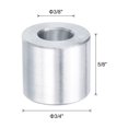 thumbnail image 2 of 5 piezas de espaciador de aluminio 3/8" de diámetro x 3/4" de OD x 5/8" de longitud, separador de tornillo, buje redondo de metal, 2 of 5