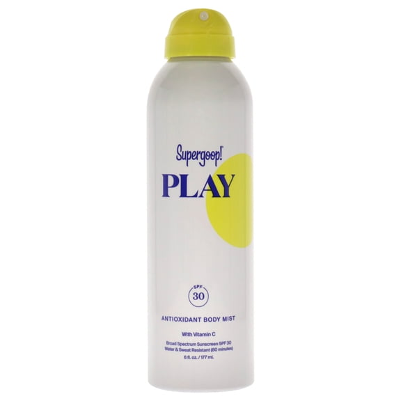 Supergoop PLAY Antioxidant Body Mist SPF 30 with Vitamin C , 6 oz Body Mist