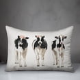 thumbnail image 3 of Creative Products Preppy Cows 14x20 Spun Poly Pillow, 3 of 3