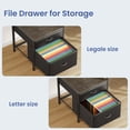 thumbnail image 3 of Greenstell Bureau de Jeu Informatique 64 Pouces avec LED, Bureau en L avec Prises et Support pour Moniteur, Bureau de Maison avec Tiroirs de Rangement, Gris, 3 of 7