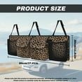 thumbnail image 6 of KUIFORTI Leopard Print Trunk Organizer for SUV, Truck,Sedan, Reusable Car Organizer with 4 Pocekt, Adjustable Car Seat Organizer Backseat (37.01"*11.8"), Lightweight Car Storage Bag for SUV/MPV/Truck, 6 of 6