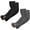 2 Pairs: Black + Dark Grey, variant on UV Sun Protection Arm Sleeves with Thumb Hole for Men Women Youth, Cooling Sleeve to Cover Tattoo, Mid-Compression