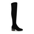thumbnail image 3 of ANNE KLEIN Womens Black Padded Ainsley Almond Toe Block Heel Zip-Up Heeled Boots 6.5 M, 3 of 4