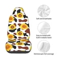 thumbnail image 4 of Wukai Sunflower Cow Full Set Car Seat Covers with Soft Padding Universal Auto Front Seats Protector and Cushion Mat, 4 of 5