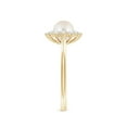 thumbnail image 3 of ANGARA Princess Diana Inspired Freshwater Cultured Pearl Ring in 14K Yellow Gold for Women | June Birthstone, Birthday, Anniversary, Jewelry Gift for Women | Pearl Ring, 3 of 8