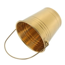 TEHAUX  Ice Bucket Buckets for Parties with Lid Storage Cube Golden